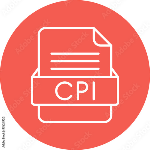 CPI File Format Vector Icon Design