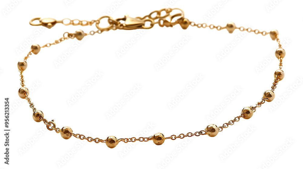 Golden necklace isolated on white background Golden necklace isolated on white background