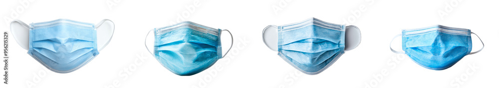 Medic mask, covid-19, clipping path, full depth of field, isolated on white background Medic mask, covid-19, clipping path, full depth of field, isolated on white background