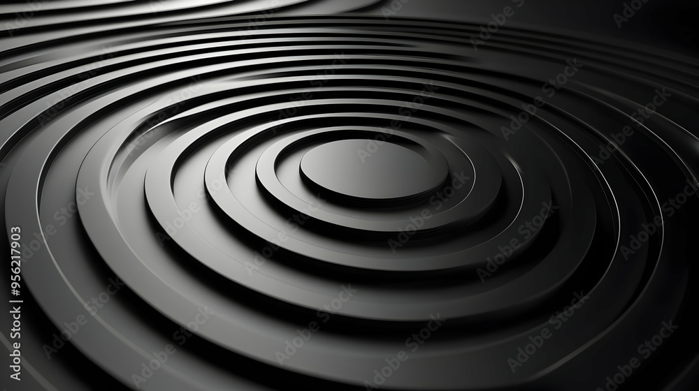 Abstract Black Circular Pattern Background Abstract Black Circular Pattern Background