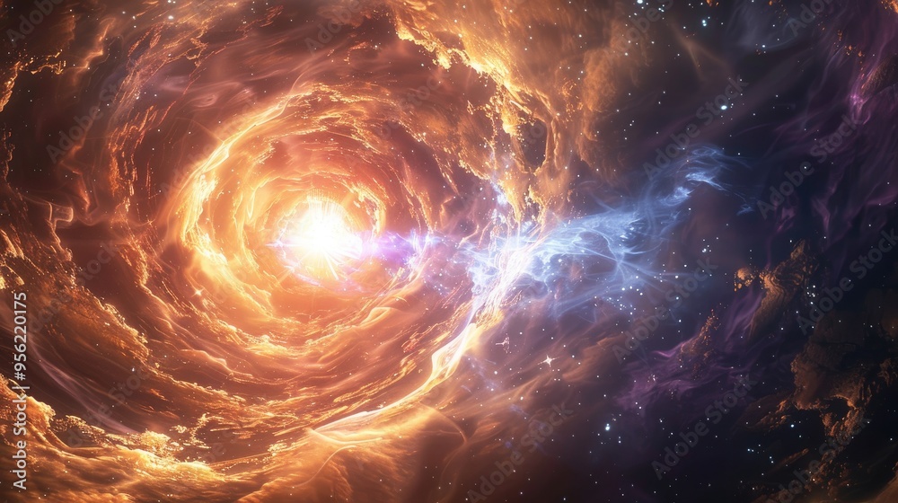 Exploding pulsar unleashes crippling waves of ultra high energy cosmic rays radiation Singularity gravitational waves and spacetime concept Exploding pulsar unleashes crippling waves of ultra high energy cosmic rays radiation Singularity gravitational waves and spacetime concept