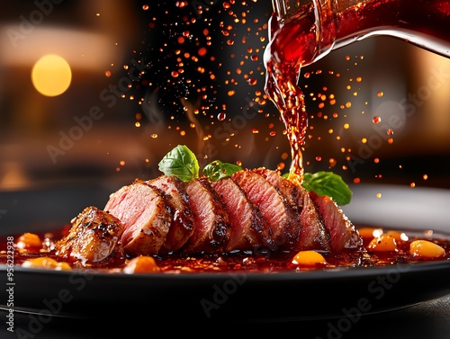 Duck Breast with Red Wine Sauce photo