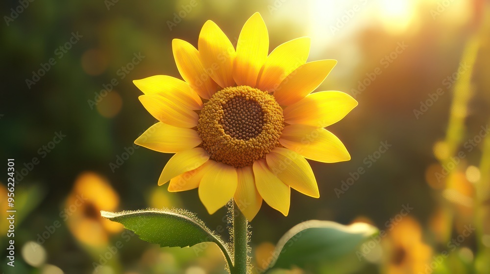Fototapeta premium Bright Yellow Sunflower