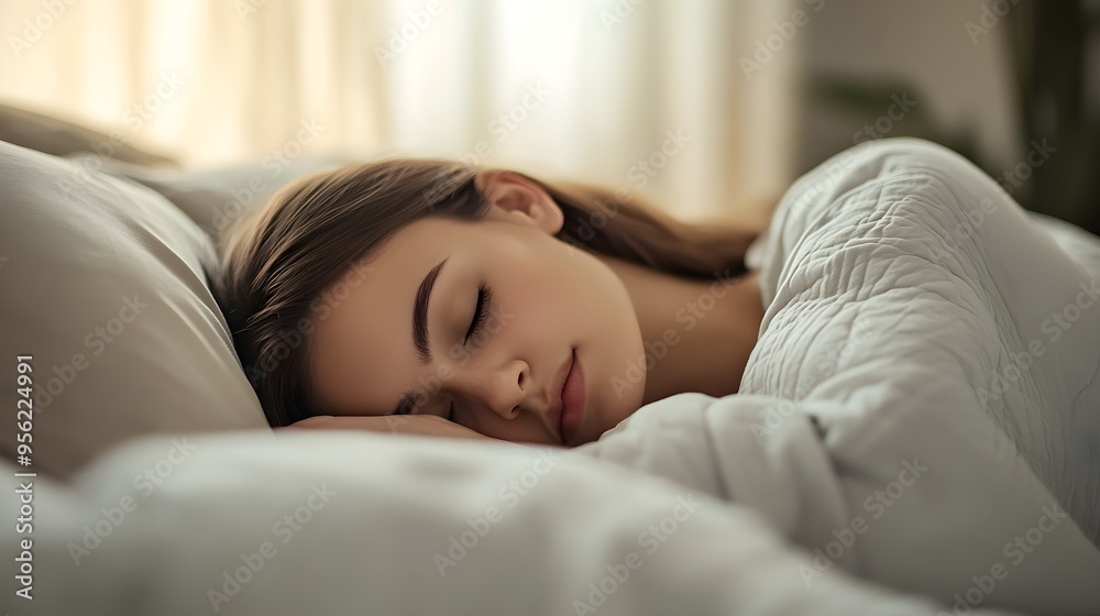 Healthy Sleep Habits A person sleeping soundly in a comfortable bed, highlighting the importance of sleep for mental health Healthy Sleep Habits A person sleeping soundly in a comfortable bed, highlighting the importance of sleep for mental health