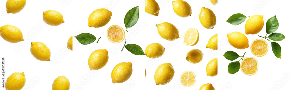 custom made wallpaper toronto digitalThe image shows a falling lemon on a white background with a clipping path and full depth of field