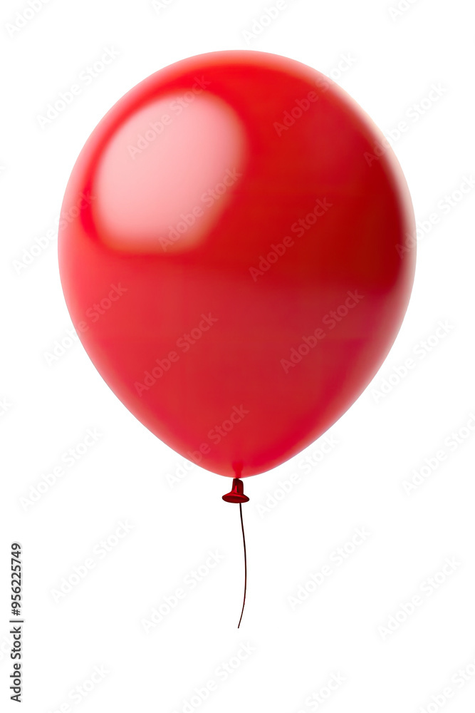 Red Balloon Isolated on White Background Red Balloon Isolated on White Background