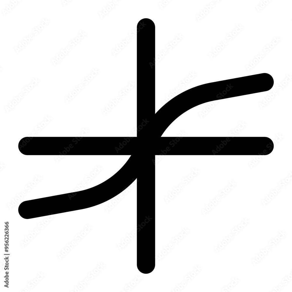 cube root, root, function, chart, graph, diagram, math, algebra, curve outline icon