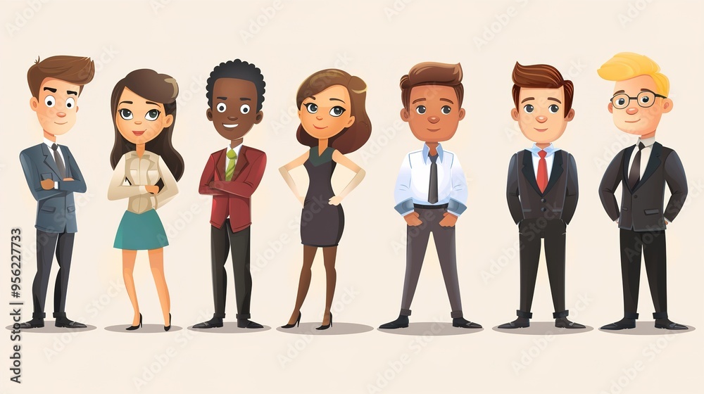 Stunning Cartoon Business People and Characters: A Dynamic and Creative Workplace Visual. Showcasing Professionalism and Imagination. Stunning Cartoon Business People and Characters: A Dynamic and Creative Workplace Visual. Showcasing Professionalism and Imagination.