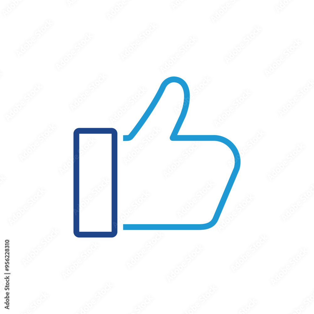 Like hand icon, Like hand sign vector