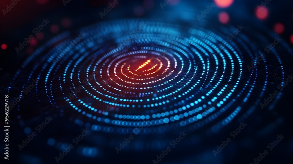 Intricate biometric patterns intertwined with pulsating soundwaves in a futuristic double exposure, emphasizing AI security and digital encryption--style raw Intricate biometric patterns intertwined with pulsating soundwaves in a futuristic double exposure, emphasizing AI security and digital encryption--style raw