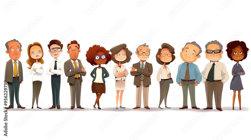 Stunning Cartoon Business People and Characters: A Dynamic and Creative Workplace Visual. Showcasing Professionalism and Imagination. Stunning Cartoon Business People and Characters: A Dynamic and Creative Workplace Visual. Showcasing Professionalism and Imagination.