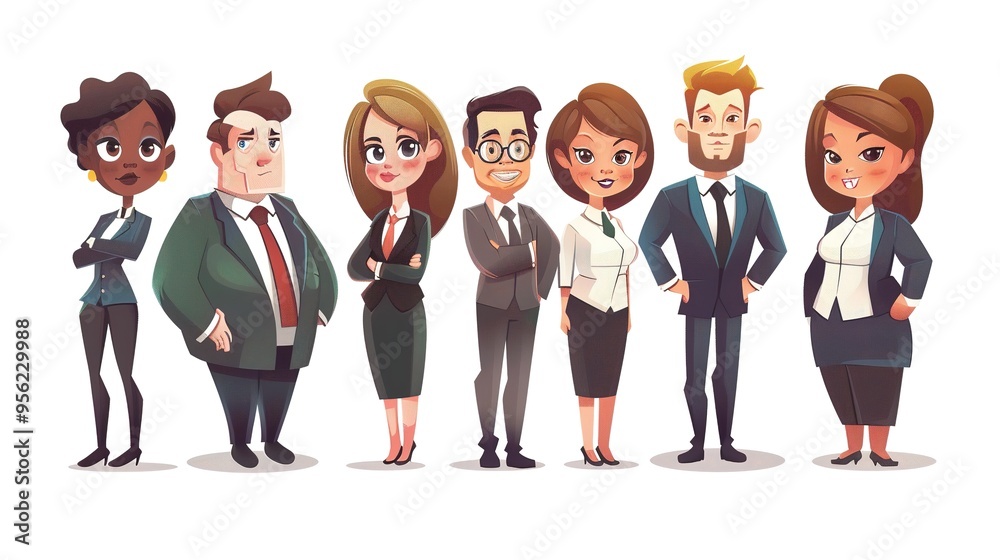 Stunning Cartoon Business People and Characters: A Dynamic and Creative Workplace Visual. Showcasing Professionalism and Imagination. Stunning Cartoon Business People and Characters: A Dynamic and Creative Workplace Visual. Showcasing Professionalism and Imagination.