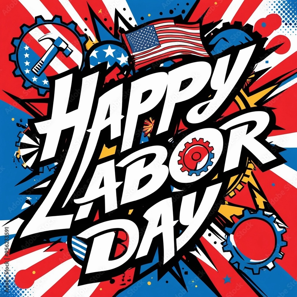 Obraz premium labor day background