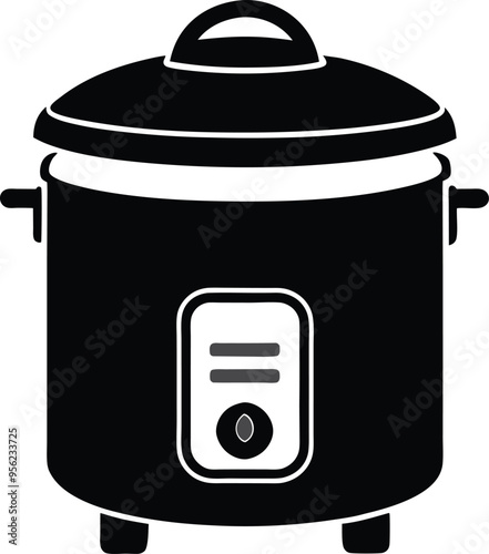 Electric Rice cooker Illustrator Artwork