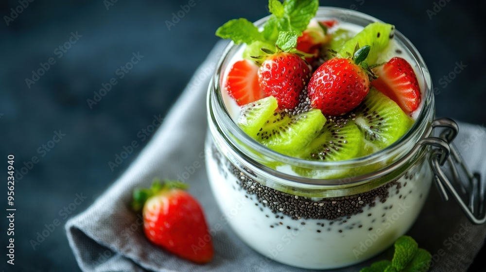 Delicious Chia Pudding with Fresh Fruit Delicious Chia Pudding with Fresh Fruit