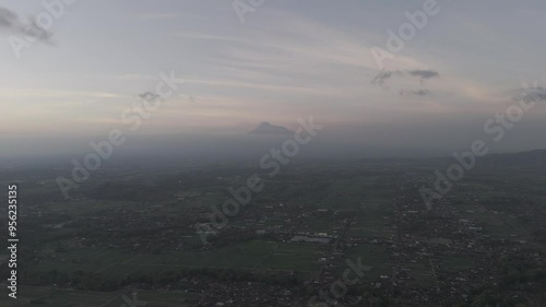 RAW FOOTAGE 4K VIDEO view of mountains covered in clouds