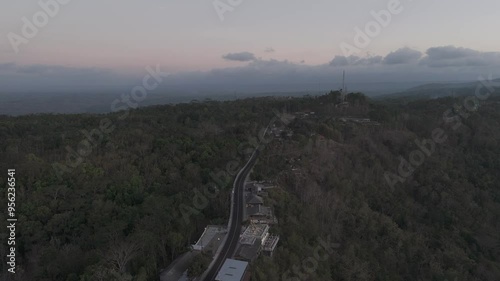 RAW FOOTAGE 4K VIDEO view of the road on the mountain