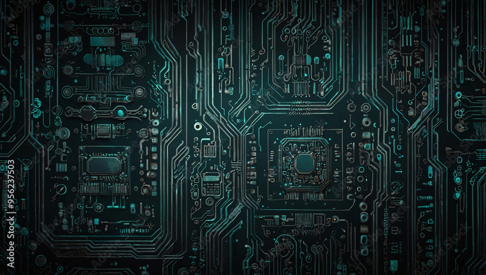 Futuristic Circuit Board Pattern Futuristic Circuit Board Pattern
