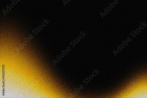 Yellow grainy background, noise texture grunge gradient abstract banner header poster cover backdrop design