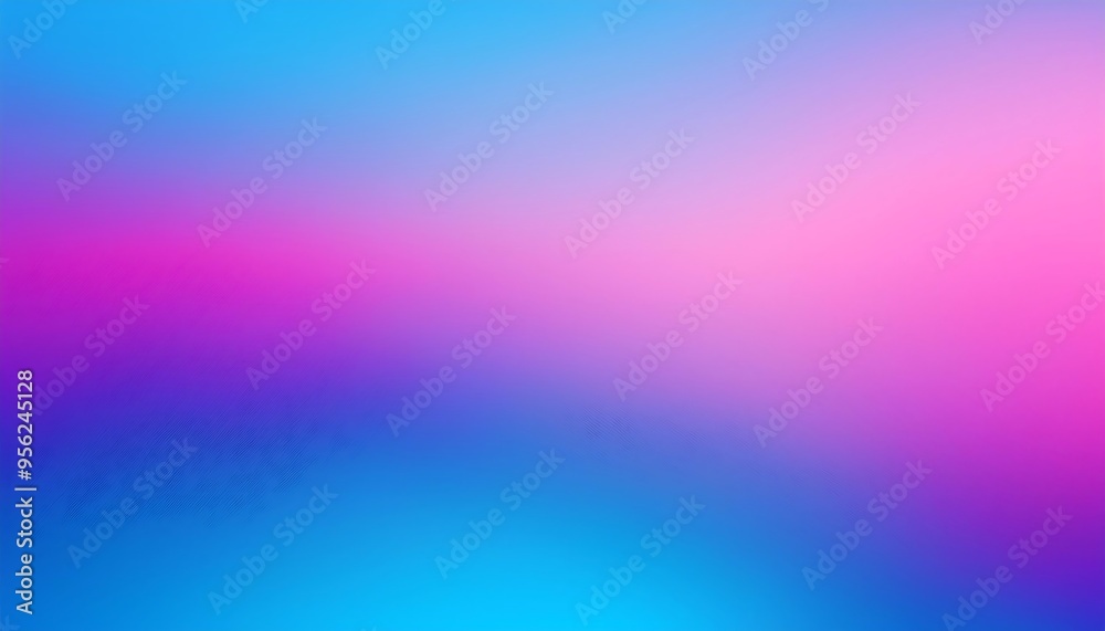 Fototapeta premium Blurred gradient background, blue and pink sky, sunset banner.
