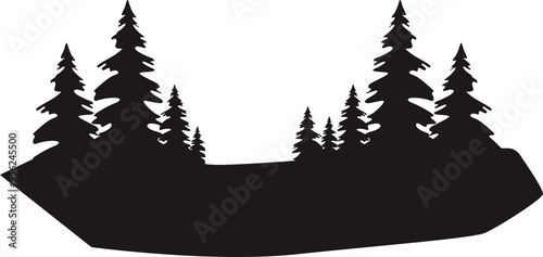 tree forest silhouette
