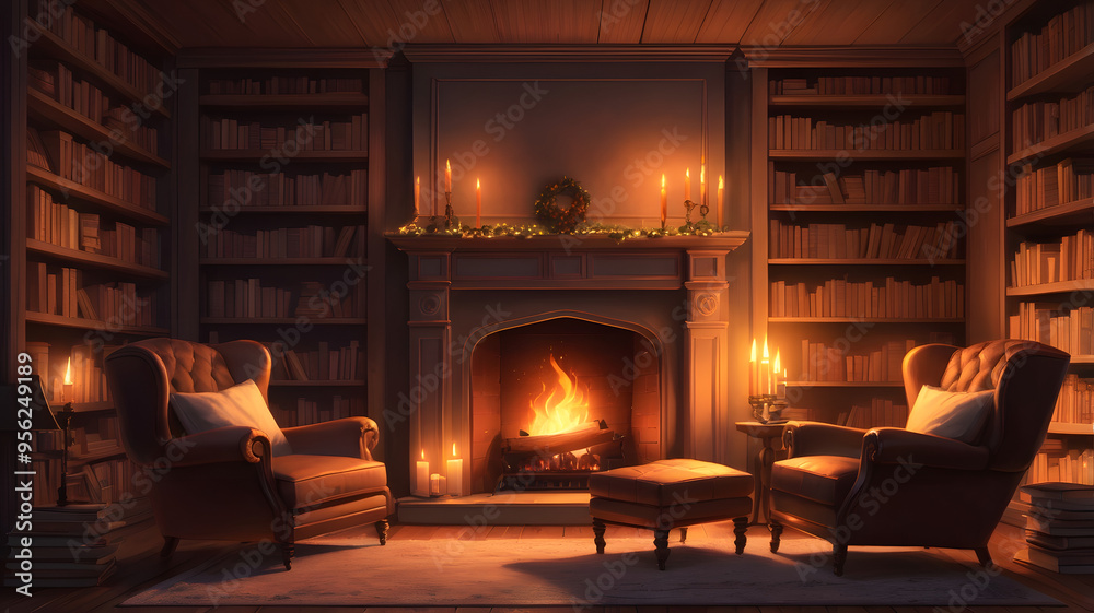 the fireplace in the house, ai generated the fireplace in the house, ai generated