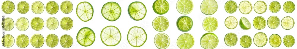 Clipping path and full depth of field on lime isolated on white background Clipping path and full depth of field on lime isolated on white background