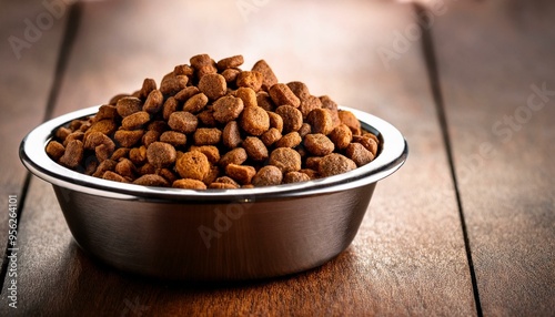 Dog food pedigree in bowl