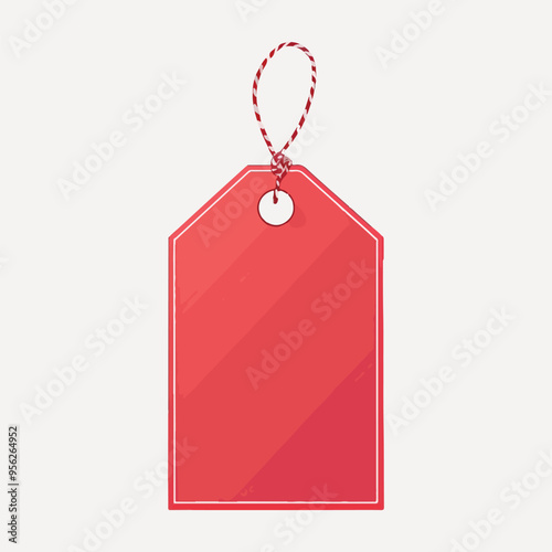red label and tag illustration vector