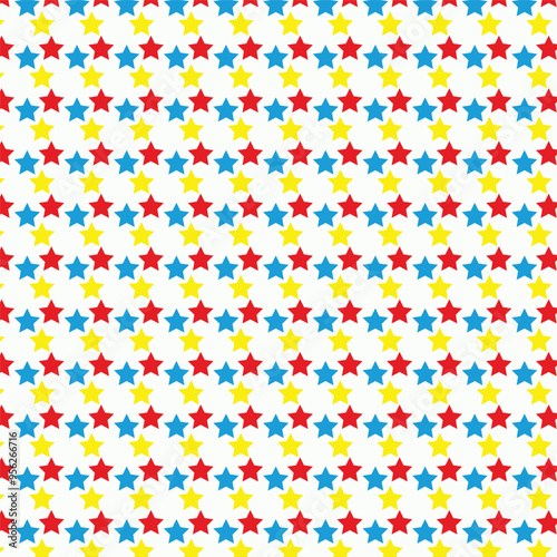 Color Star Pattern Background Design