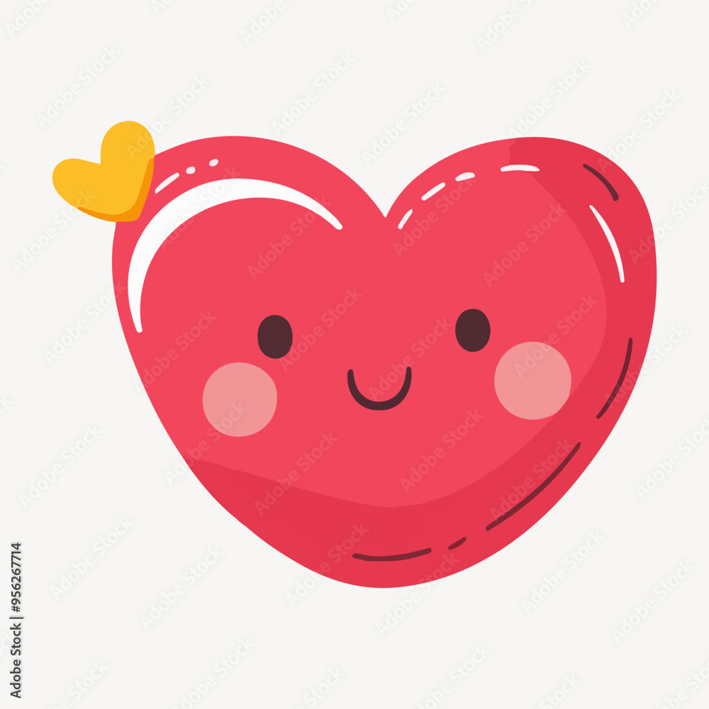 Fototapeta premium cute heart illustration vector