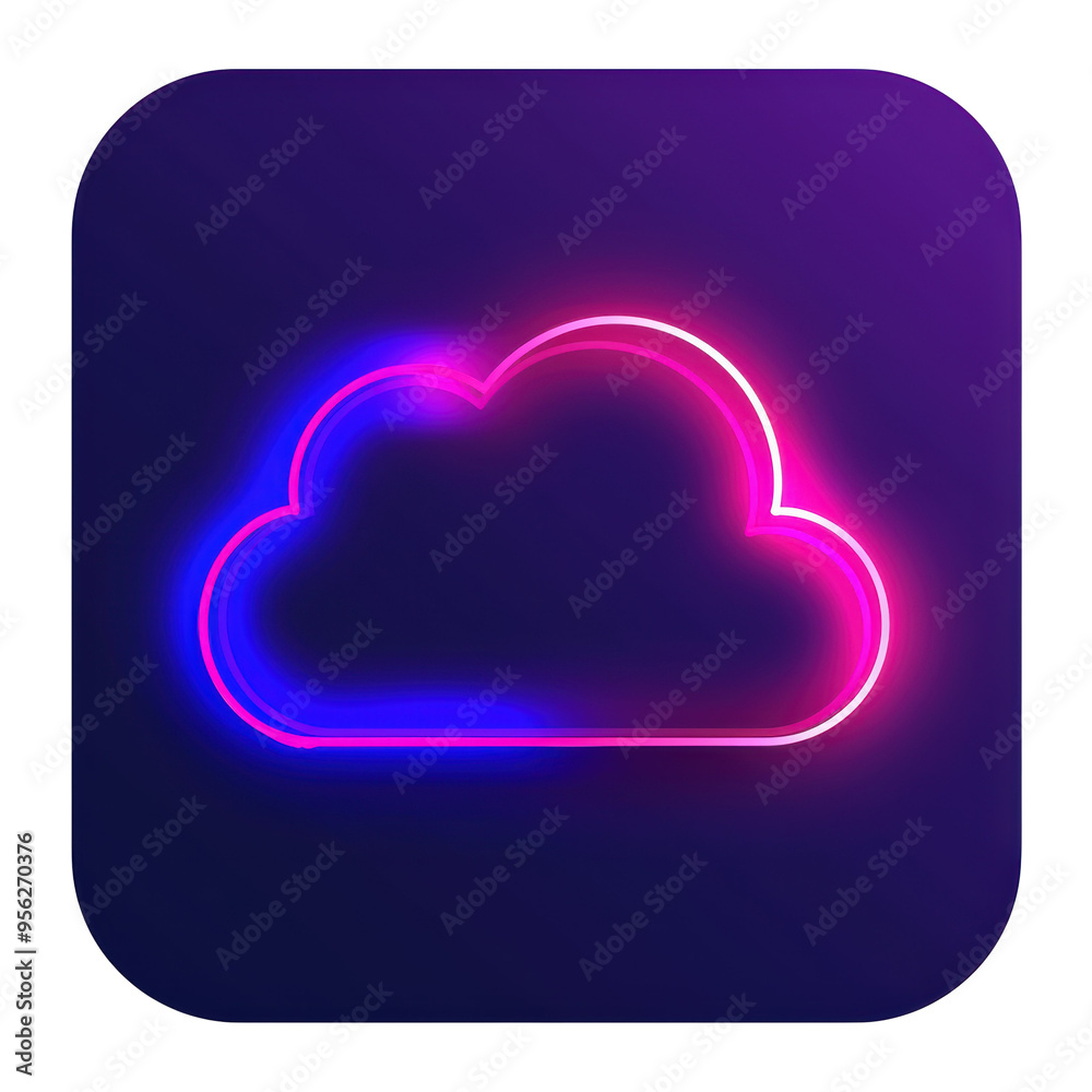 Cloud Line Icon Isolated on Transparent or White Background, PNG Cloud Line Icon Isolated on Transparent or White Background, PNG