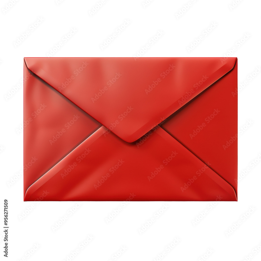 Red Envelope with Blank Card Isolated on Transparent or White Background, PNG Red Envelope with Blank Card Isolated on Transparent or White Background, PNG