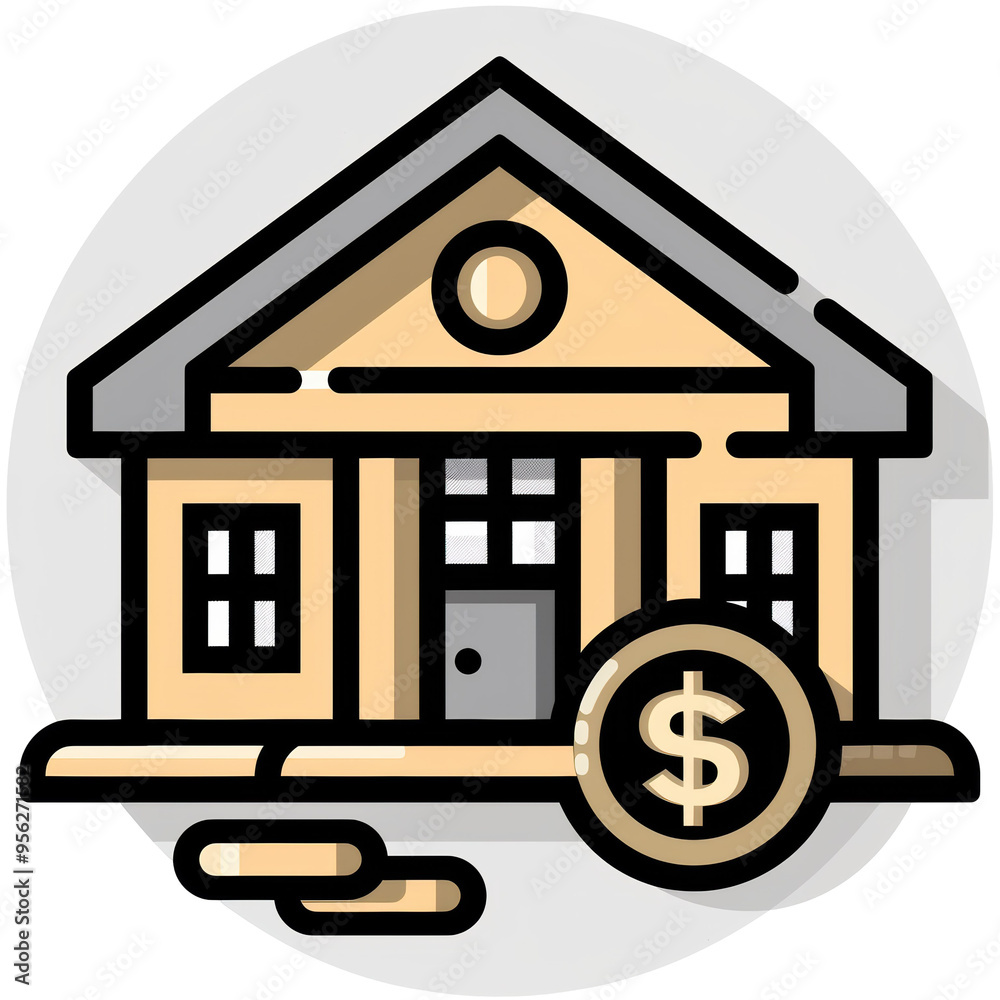 Loan Line Icon Isolated on Transparent or White Background, PNG Loan Line Icon Isolated on Transparent or White Background, PNG