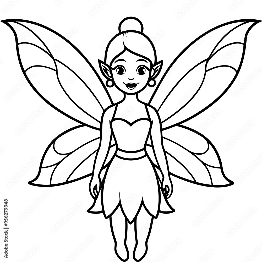 Fototapeta premium fairy cartoon vector illustration