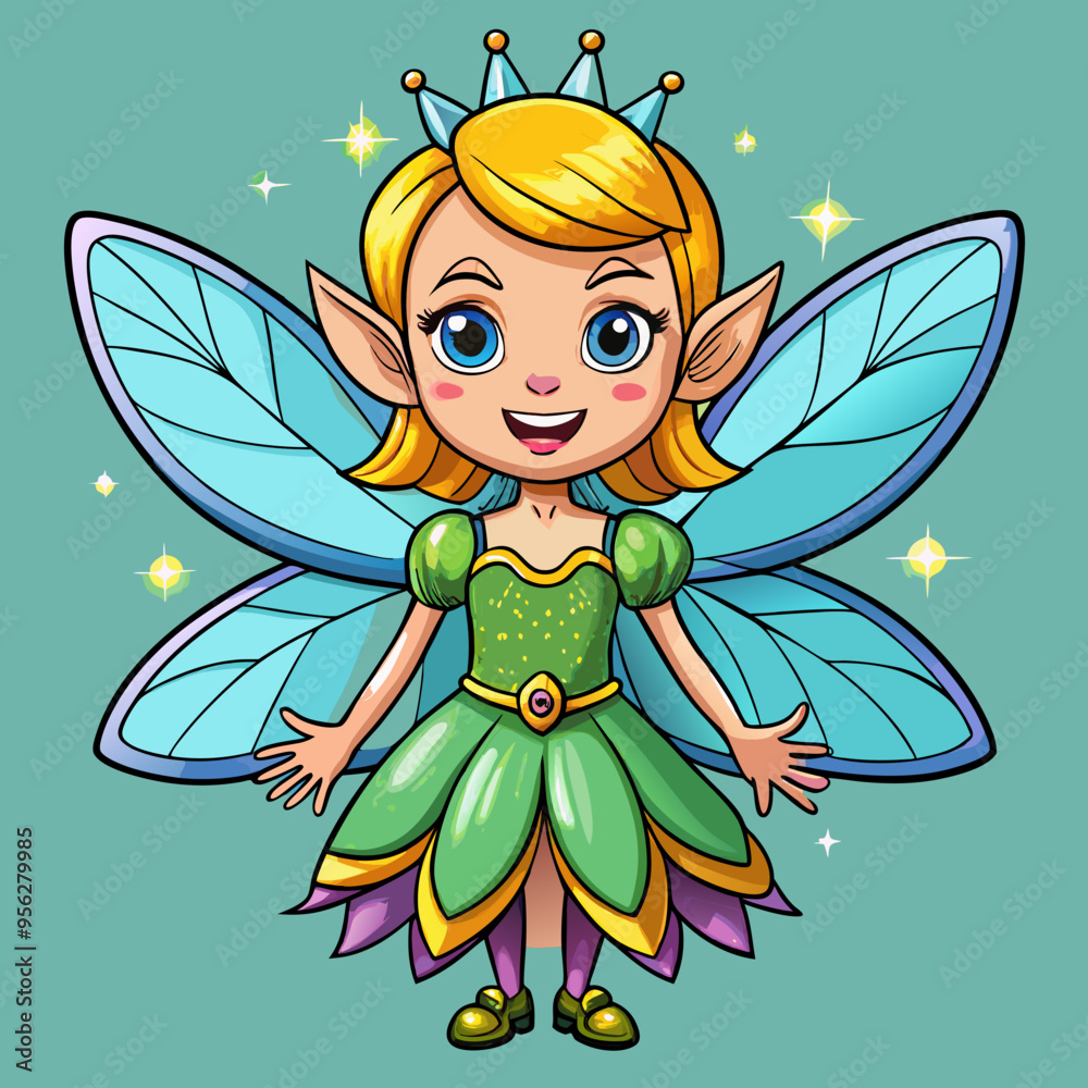 fairy cartoon vector illustration fairy cartoon vector illustration
