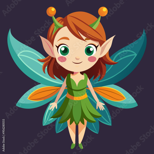 fairy cartoon vector illustration