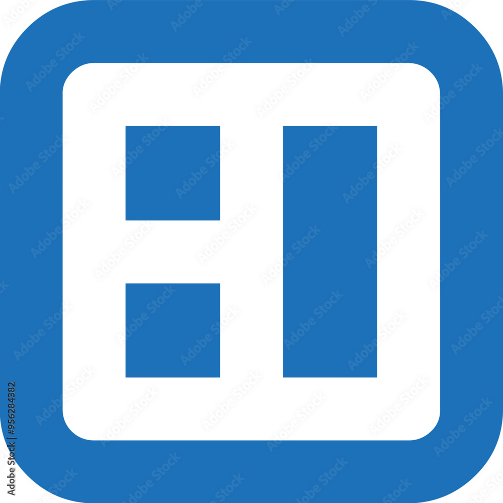 Right Layout icon logo design Right Layout icon logo design