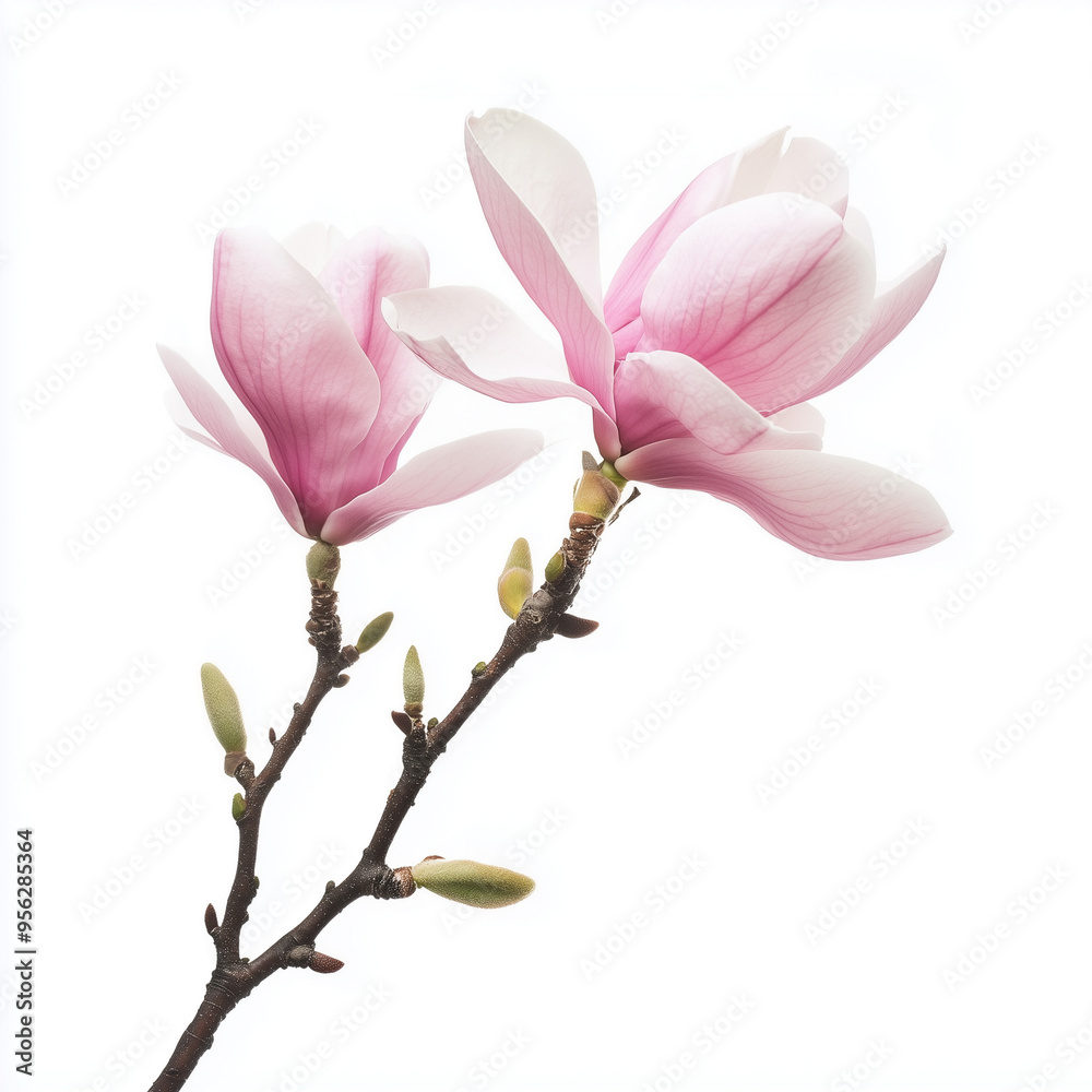 Magnolia isolated on white background Magnolia isolated on white background