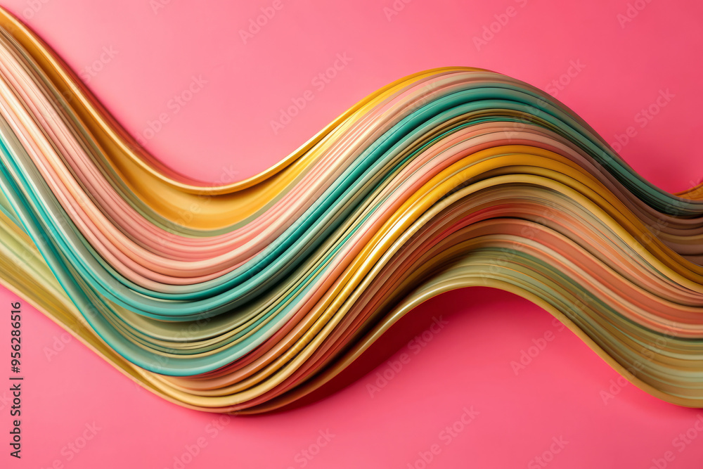 Colorful Flowing Curves in Dynamic Motion Colorful Flowing Curves in Dynamic Motion