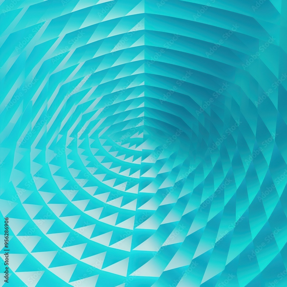 Cyan concentric gradient triangles line pattern vector illustration for background, graphic, element, poster with copy space texture for display products blank Cyan concentric gradient triangles line pattern vector illustration for background, graphic, element, poster with copy space texture for display products blank