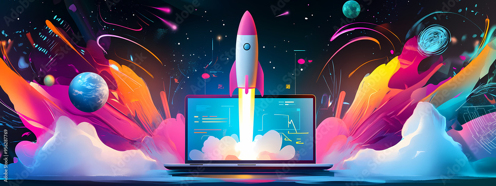 Obraz premium Tech Ascent