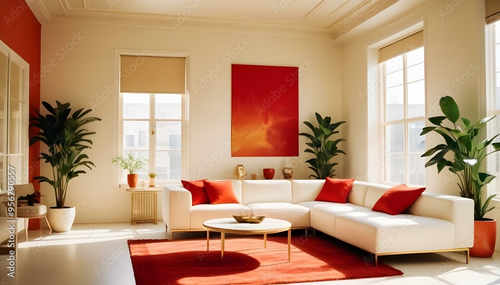 Photo interior modern design room 3d illustration Photo interior modern design room 3d illustration