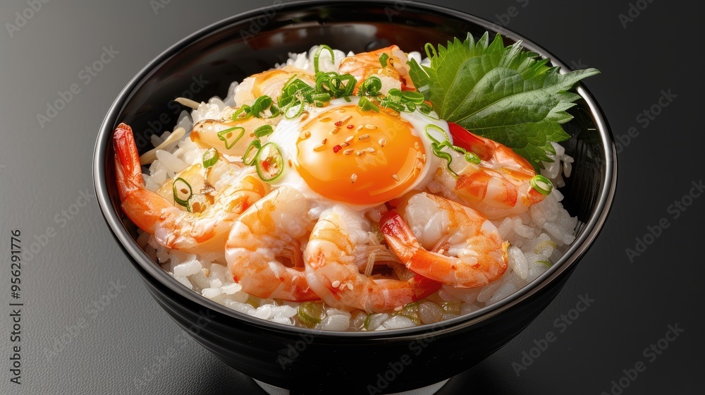 Shrimp Condensed Egg Rice bowl