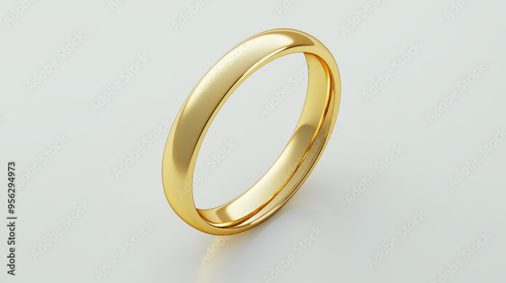 Golden ring isolated on a white background. Golden ring isolated on a white background.
