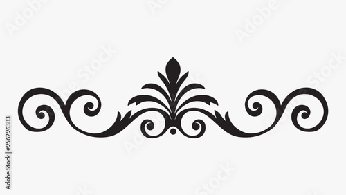 Elegant vintage ornamental flourish design