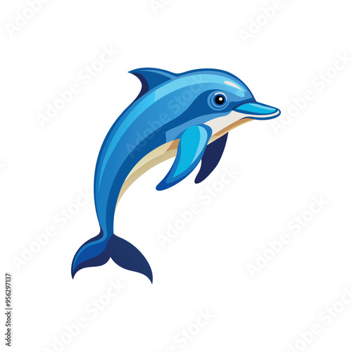 dolphin fish vector art and illustration photo