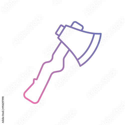 Hatchet icon vector stock illustration