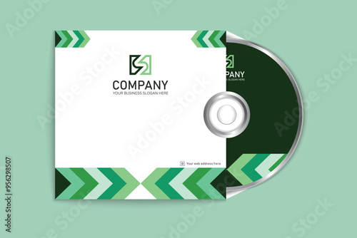 CD cover and label design with creative shape