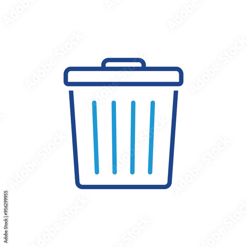trash icon, recycle bin icon, delete symbol vector